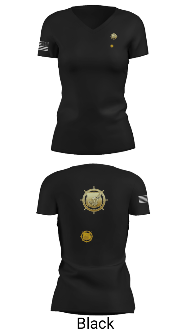 Women's Short Sleeve Vneck Shirt, 383rd MCT, Army, Teamtime, Team time, sublimation, custom sports apparel, team uniforms, spirit wear, spiritwear, sports uniforms, custom shirts, team store, custom team store, fundraiser sports, apparel fundraiser
