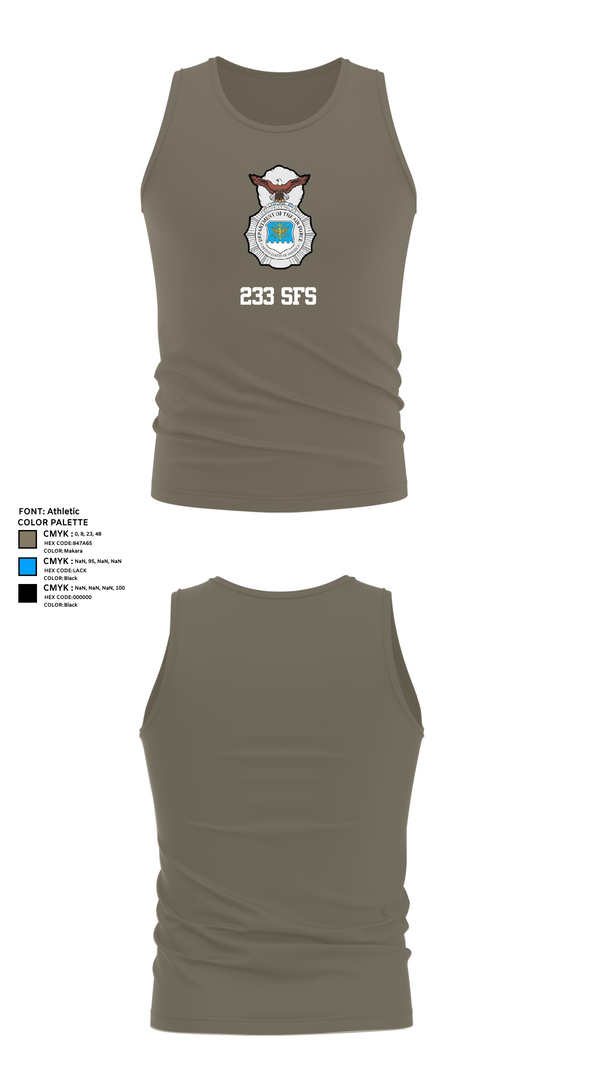 Tank Top, 233 SFS, , Teamtime, Team time, sublimation, custom sports apparel, team uniforms, spirit wear, spiritwear, sports uniforms, custom shirts, team store, custom team store, fundraiser sports, apparel fundraiser