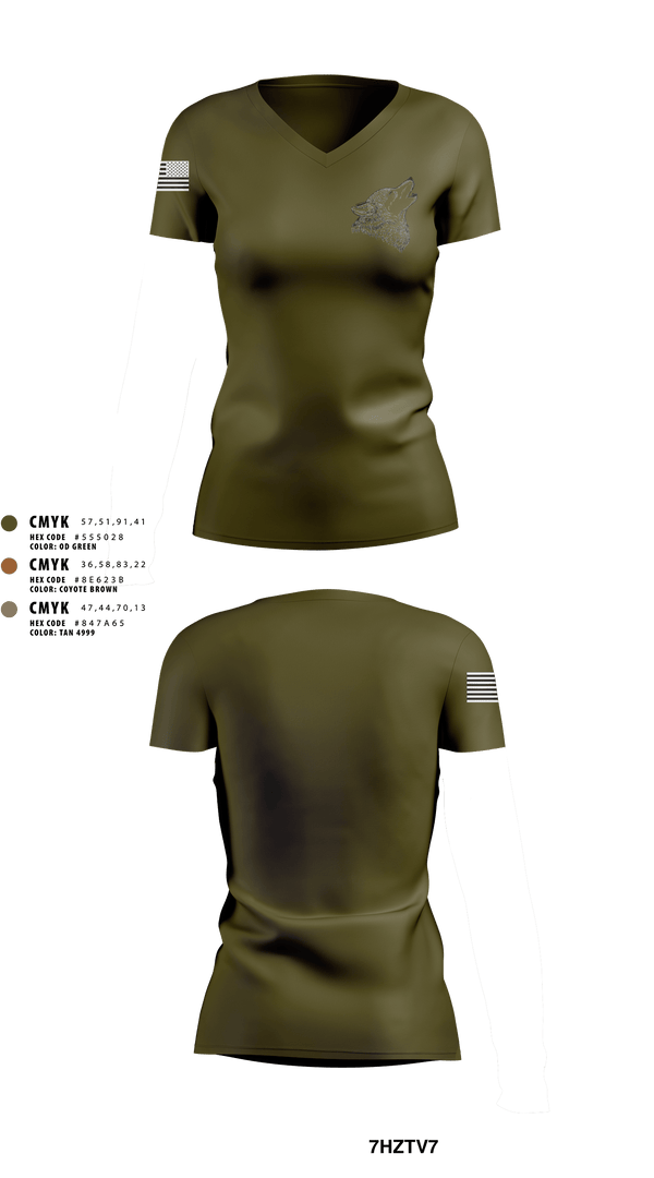 Women's Short Sleeve Vneck Shirt, Dirty Dawgz, National Guard, Teamtime, Team time, sublimation, custom sports apparel, team uniforms, spirit wear, spiritwear, sports uniforms, custom shirts, team store, custom team store, fundraiser sports, apparel fundraiser
