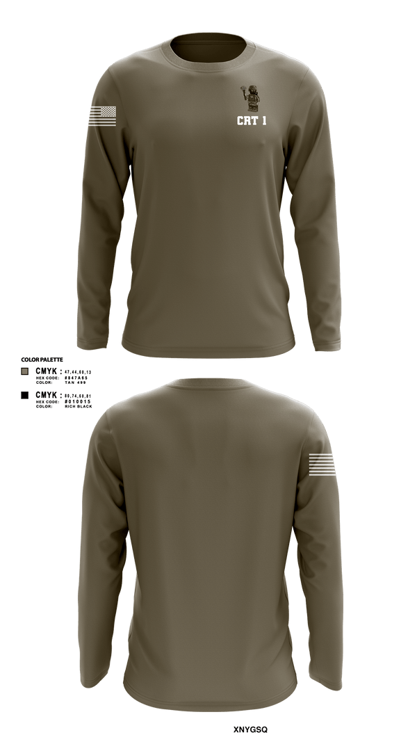 Long Sleeve Performance Shirt, CRT 1, Army, Teamtime, Team time, sublimation, custom sports apparel, team uniforms, spirit wear, spiritwear, sports uniforms, custom shirts, team store, custom team store, fundraiser sports, apparel fundraiser