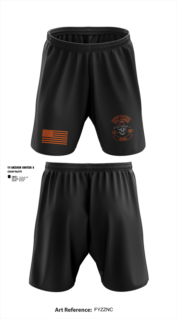 Athletic Shorts With Pockets, Yougstown Steel hammerz, Police, Teamtime, Team time, sublimation, custom sports apparel, team uniforms, spirit wear, spiritwear, sports uniforms, custom shirts, team store, custom team store, fundraiser sports, apparel fundraiser