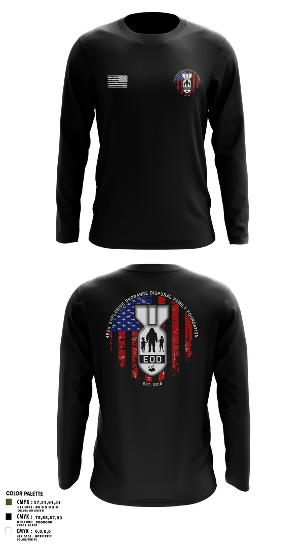 Long Sleeve Performance Shirt, 482nd EOD, Air Force, Teamtime, Team time, sublimation, custom sports apparel, team uniforms, spirit wear, spiritwear, sports uniforms, custom shirts, team store, custom team store, fundraiser sports, apparel fundraiser
