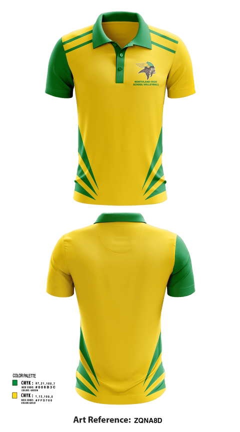 Short Sleeve Performance Polo, Northland High School Volleyball, Women's Volleyball, Teamtime, Team time, sublimation, custom sports apparel, team uniforms, spirit wear, spiritwear, sports uniforms, custom shirts, team store, custom team store, fundraiser sports, apparel fundraiser
