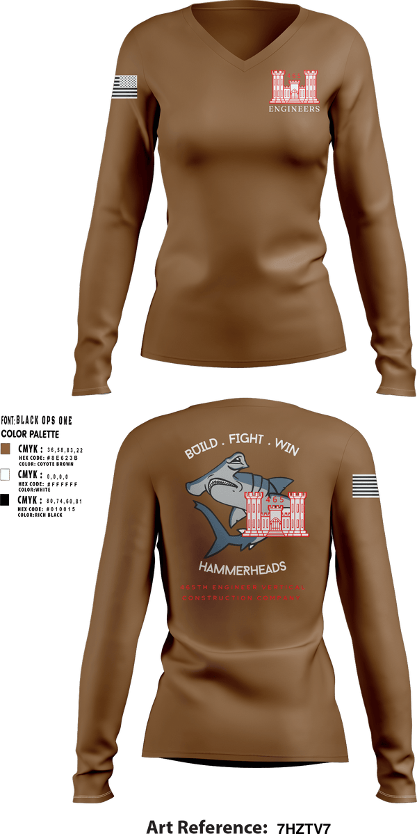 Women's Long Sleeve Vneck Shirt, 465 EVCC, , Teamtime, Team time, sublimation, custom sports apparel, team uniforms, spirit wear, spiritwear, sports uniforms, custom shirts, team store, custom team store, fundraiser sports, apparel fundraiser