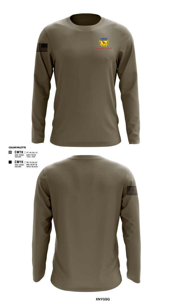 Long Sleeve Performance Shirt, Alpha BTRY 2/138th FA, National Guard, Teamtime, Team time, sublimation, custom sports apparel, team uniforms, spirit wear, spiritwear, sports uniforms, custom shirts, team store, custom team store, fundraiser sports, apparel fundraiser