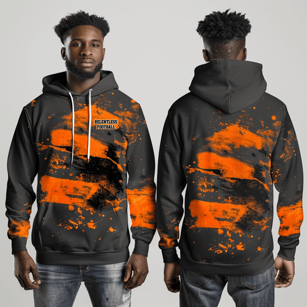 Hoodie, Relentless, Football, Teamtime, Team time, sublimation, custom sports apparel, team uniforms, spirit wear, spiritwear, sports uniforms, custom shirts, team store, custom team store, fundraiser sports, apparel fundraiser