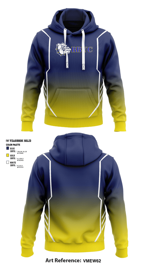 Hoodie, Bloomingdale And Butler Youth Club, Football, Teamtime, Team time, sublimation, custom sports apparel, team uniforms, spirit wear, spiritwear, sports uniforms, custom shirts, team store, custom team store, fundraiser sports, apparel fundraiser