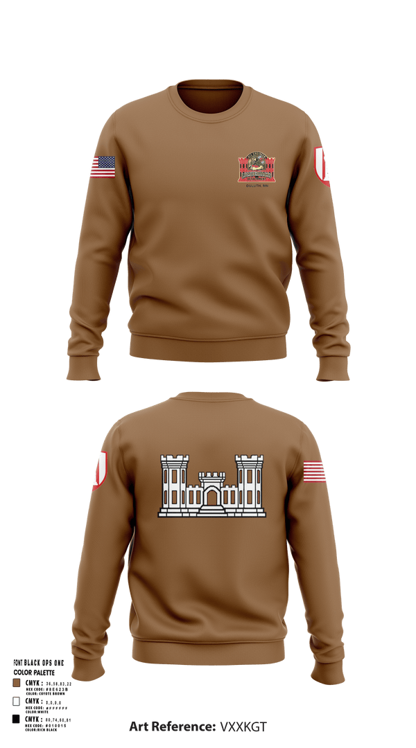 Crew Neck Sweatshirt, 612 Engineer Detachment, , Teamtime, Team time, sublimation, custom sports apparel, team uniforms, spirit wear, spiritwear, sports uniforms, custom shirts, team store, custom team store, fundraiser sports, apparel fundraiser