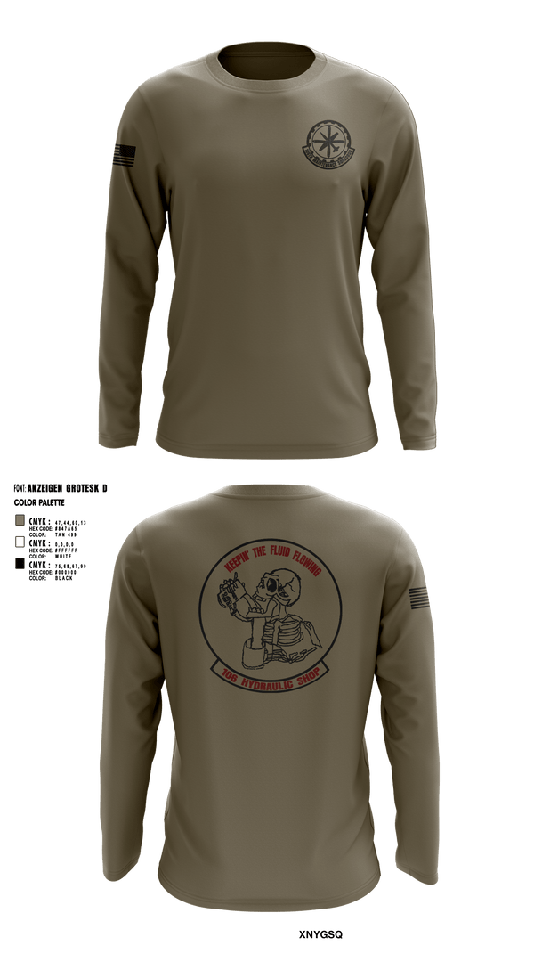 Long Sleeve Performance Shirt, 106 Hydraulic Shop, Air Force, Teamtime, Team time, sublimation, custom sports apparel, team uniforms, spirit wear, spiritwear, sports uniforms, custom shirts, team store, custom team store, fundraiser sports, apparel fundraiser