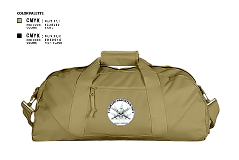 Duffle Bag, Tuskegee Narcotics Unit, Police, Teamtime, Team time, sublimation, custom sports apparel, team uniforms, spirit wear, spiritwear, sports uniforms, custom shirts, team store, custom team store, fundraiser sports, apparel fundraiser
