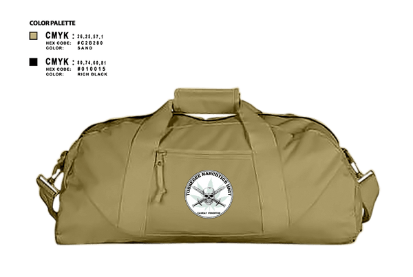 Duffle Bag, Tuskegee Narcotics Unit, Police, Teamtime, Team time, sublimation, custom sports apparel, team uniforms, spirit wear, spiritwear, sports uniforms, custom shirts, team store, custom team store, fundraiser sports, apparel fundraiser