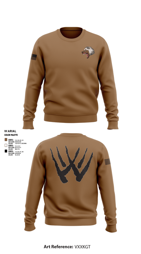 Crew Neck Sweatshirt, Wolverines, Army, Teamtime, Team time, sublimation, custom sports apparel, team uniforms, spirit wear, spiritwear, sports uniforms, custom shirts, team store, custom team store, fundraiser sports, apparel fundraiser