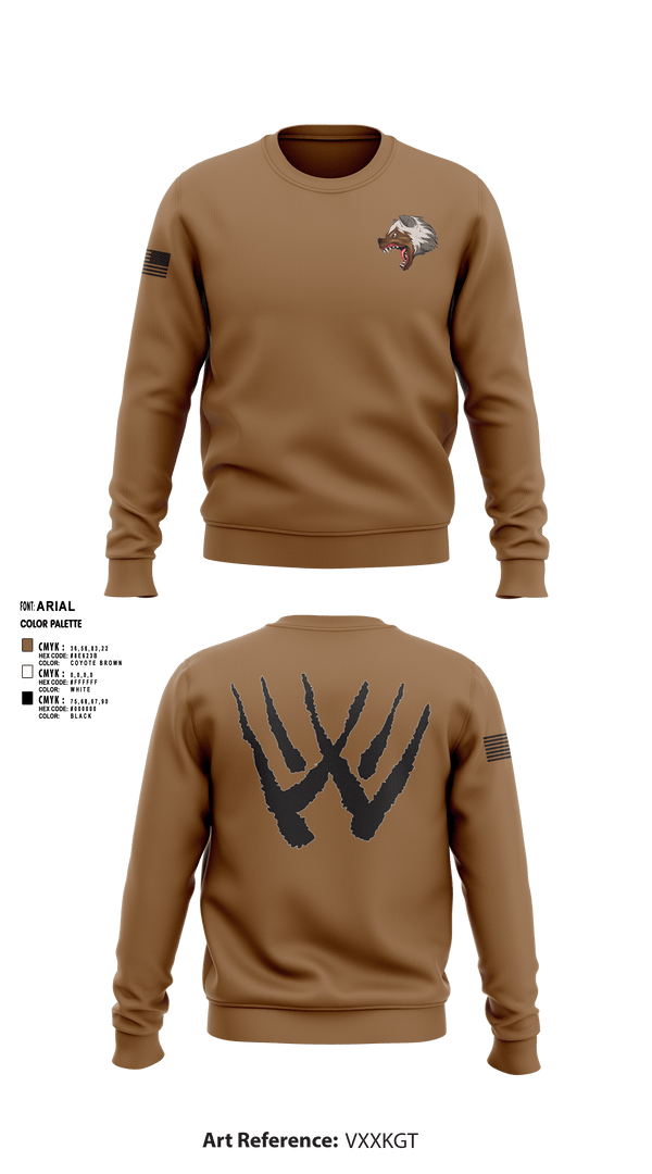 Crew Neck Sweatshirt, Wolverines, Army, Teamtime, Team time, sublimation, custom sports apparel, team uniforms, spirit wear, spiritwear, sports uniforms, custom shirts, team store, custom team store, fundraiser sports, apparel fundraiser