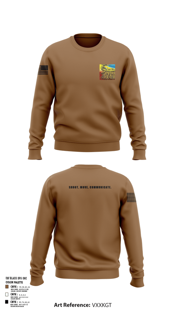 Crew Neck Sweatshirt, 218th Maneuver brigade, National Guard, Teamtime, Team time, sublimation, custom sports apparel, team uniforms, spirit wear, spiritwear, sports uniforms, custom shirts, team store, custom team store, fundraiser sports, apparel fundraiser