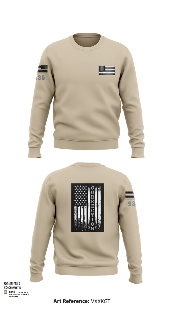 Crew Neck Sweatshirt, 285Corrections, , Teamtime, Team time, sublimation, custom sports apparel, team uniforms, spirit wear, spiritwear, sports uniforms, custom shirts, team store, custom team store, fundraiser sports, apparel fundraiser