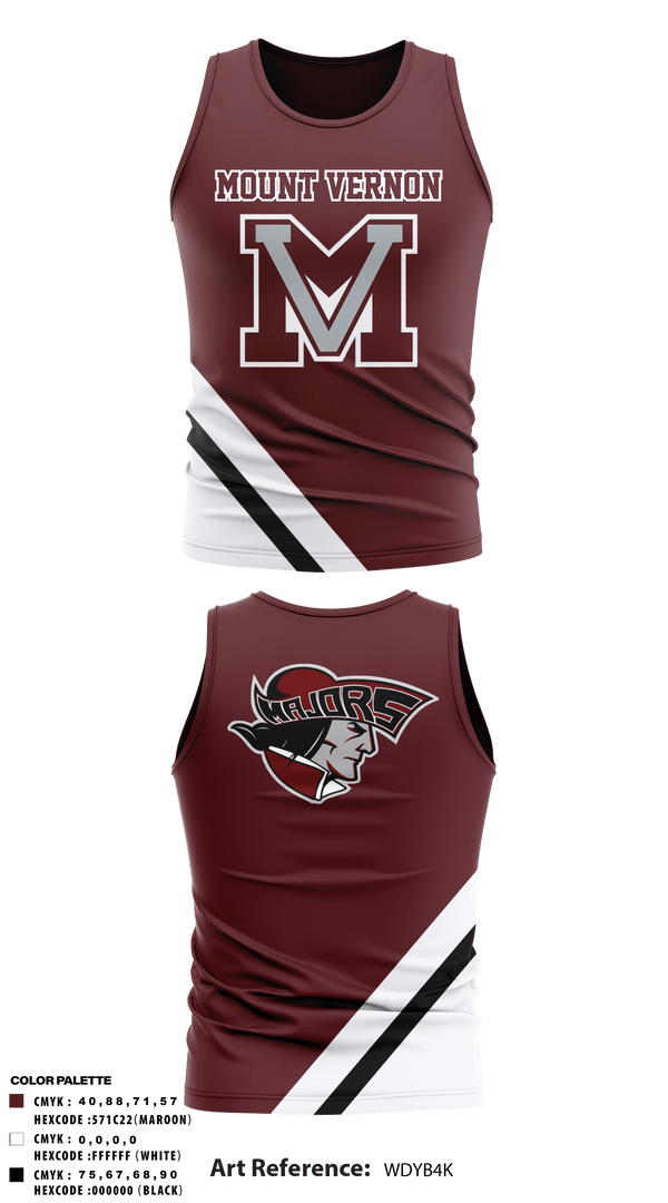 Tank Top, Mount vernon, Track & Field, Teamtime, Team time, sublimation, custom sports apparel, team uniforms, spirit wear, spiritwear, sports uniforms, custom shirts, team store, custom team store, fundraiser sports, apparel fundraiser