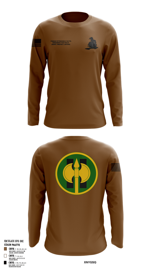 Long Sleeve Performance Shirt, 11th Military Police Brigade HHC, Army, Teamtime, Team time, sublimation, custom sports apparel, team uniforms, spirit wear, spiritwear, sports uniforms, custom shirts, team store, custom team store, fundraiser sports, apparel fundraiser