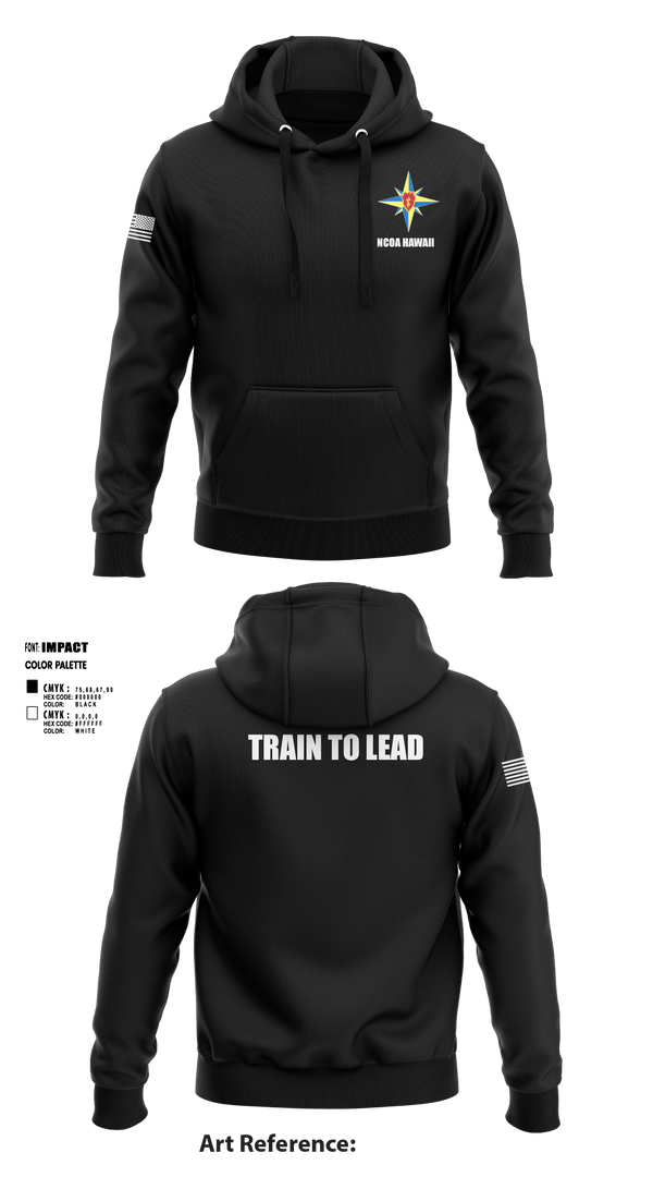 Hoodie, NCOA Hawaii, Army, Teamtime, Team time, sublimation, custom sports apparel, team uniforms, spirit wear, spiritwear, sports uniforms, custom shirts, team store, custom team store, fundraiser sports, apparel fundraiser