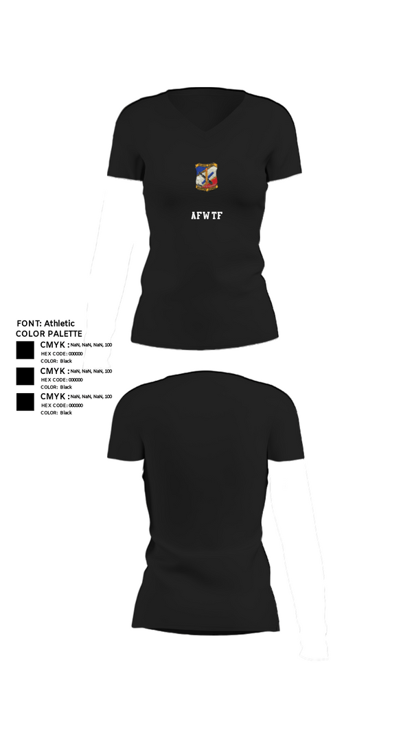 Women's Short Sleeve Vneck Shirt, AFWTF, Navy, Teamtime, Team time, sublimation, custom sports apparel, team uniforms, spirit wear, spiritwear, sports uniforms, custom shirts, team store, custom team store, fundraiser sports, apparel fundraiser