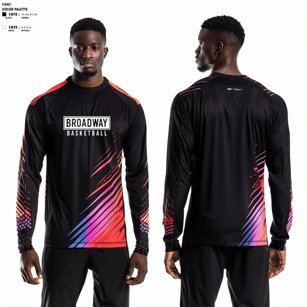 Long Sleeve Performance Shirt, BROADWAY, Men's Volleyball, Teamtime, Team time, sublimation, custom sports apparel, team uniforms, spirit wear, spiritwear, sports uniforms, custom shirts, team store, custom team store, fundraiser sports, apparel fundraiser
