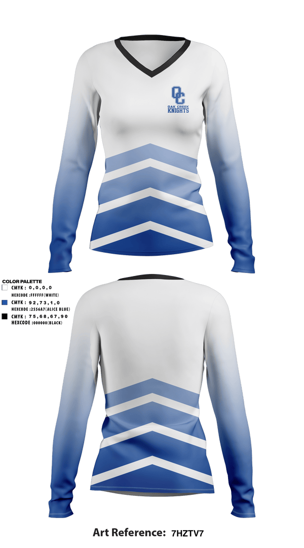 Long Sleeve Performance Shirt, Oak Creek Knights, Men's Volleyball, Teamtime, Team time, sublimation, custom sports apparel, team uniforms, spirit wear, spiritwear, sports uniforms, custom shirts, team store, custom team store, fundraiser sports, apparel fundraiser