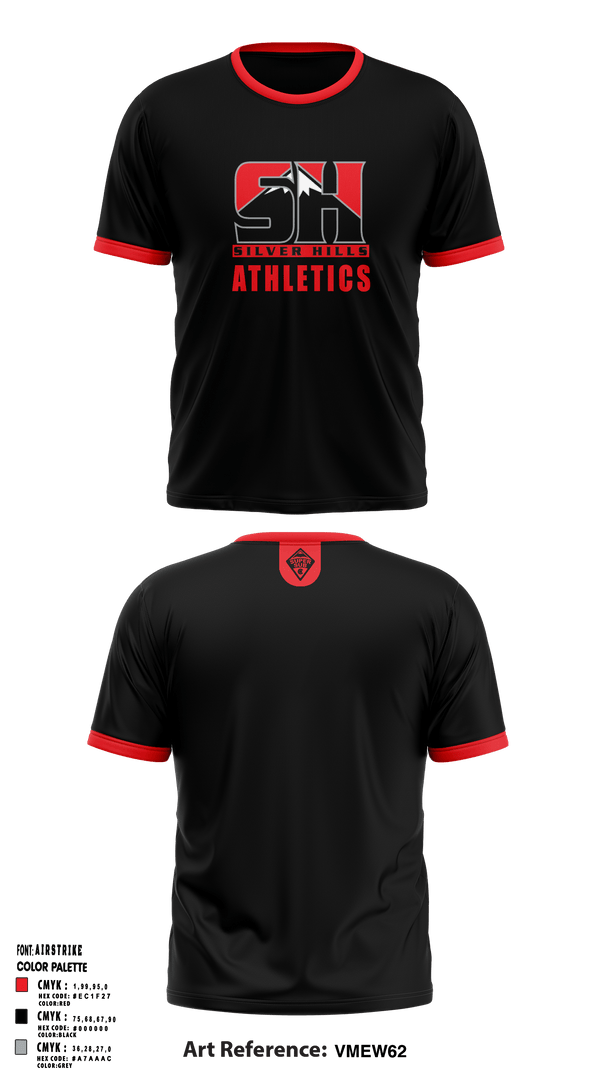 Old School Cotton Feel Shirt, Silver Hills MS, , Teamtime, Team time, sublimation, custom sports apparel, team uniforms, spirit wear, spiritwear, sports uniforms, custom shirts, team store, custom team store, fundraiser sports, apparel fundraiser