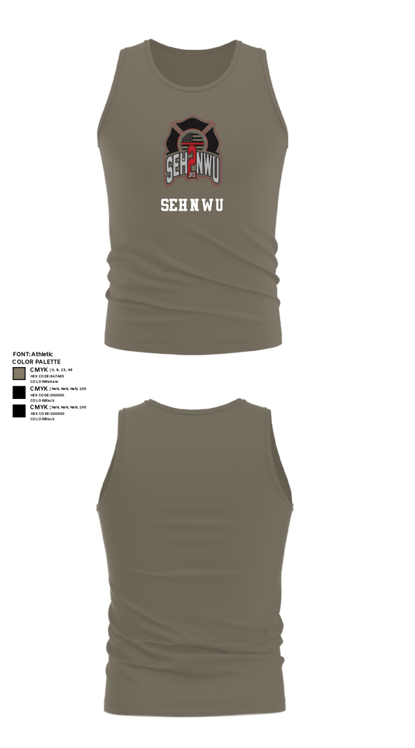Tank Top, SEHNWU, Fire Department, Teamtime, Team time, sublimation, custom sports apparel, team uniforms, spirit wear, spiritwear, sports uniforms, custom shirts, team store, custom team store, fundraiser sports, apparel fundraiser