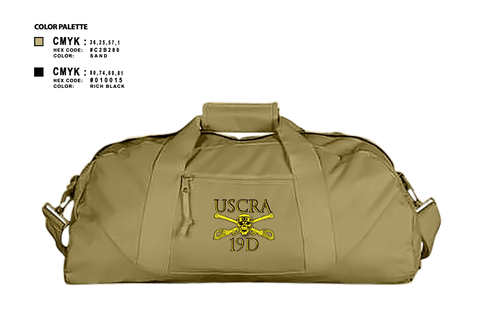 Duffle Bag, US Cavalry Riders, Army, Teamtime, Team time, sublimation, custom sports apparel, team uniforms, spirit wear, spiritwear, sports uniforms, custom shirts, team store, custom team store, fundraiser sports, apparel fundraiser