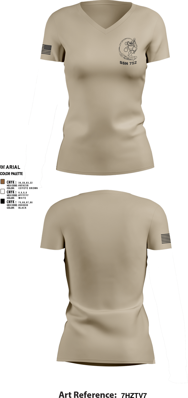 Women's Short Sleeve Vneck Shirt, USS PASADENA, Navy, Teamtime, Team time, sublimation, custom sports apparel, team uniforms, spirit wear, spiritwear, sports uniforms, custom shirts, team store, custom team store, fundraiser sports, apparel fundraiser