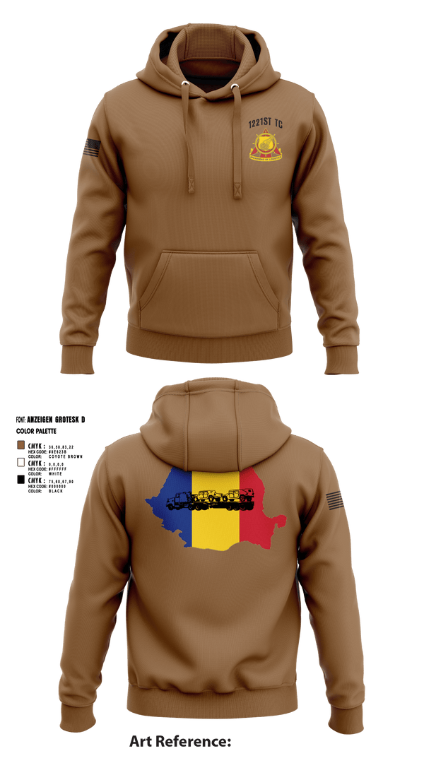 Hoodie, 1221st TC, National Guard, Teamtime, Team time, sublimation, custom sports apparel, team uniforms, spirit wear, spiritwear, sports uniforms, custom shirts, team store, custom team store, fundraiser sports, apparel fundraiser