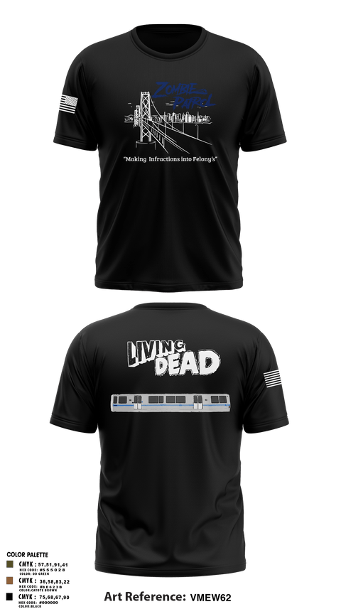 Old School Cotton Feel Shirt, Inversed CrewBART PD Fugitive Task Force, Police, Teamtime, Team time, sublimation, custom sports apparel, team uniforms, spirit wear, spiritwear, sports uniforms, custom shirts, team store, custom team store, fundraiser sports, apparel fundraiser