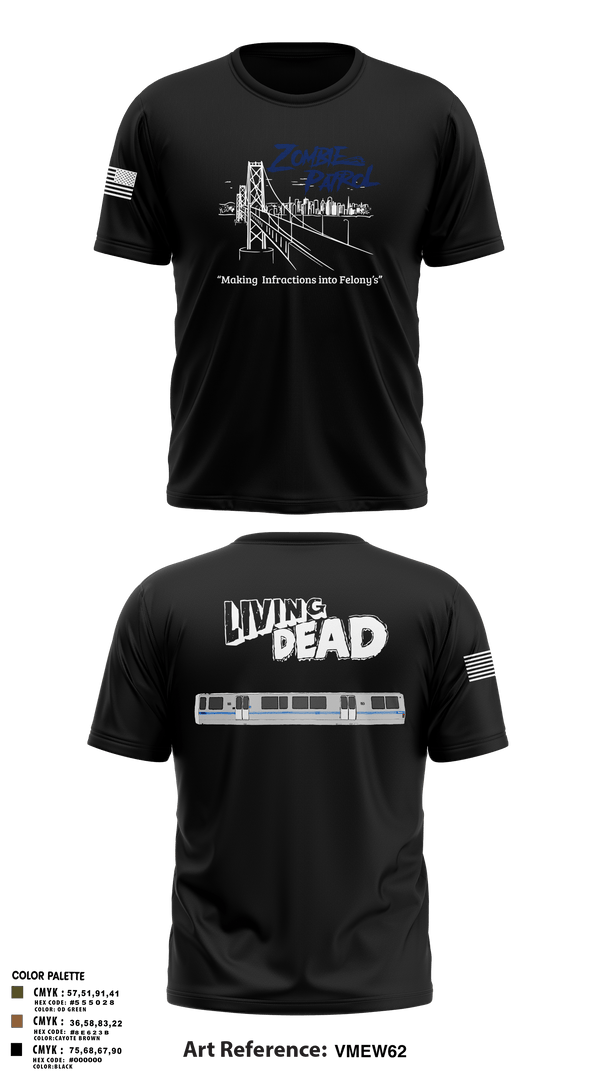 Old School Cotton Feel Shirt, Inversed CrewBART PD Fugitive Task Force, Police, Teamtime, Team time, sublimation, custom sports apparel, team uniforms, spirit wear, spiritwear, sports uniforms, custom shirts, team store, custom team store, fundraiser sports, apparel fundraiser