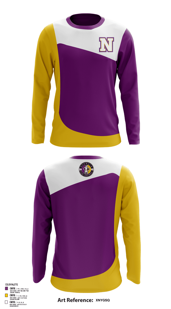 Long Sleeve Performance Shirt, Norwalk Girls Flag Football, Football, Teamtime, Team time, sublimation, custom sports apparel, team uniforms, spirit wear, spiritwear, sports uniforms, custom shirts, team store, custom team store, fundraiser sports, apparel fundraiser