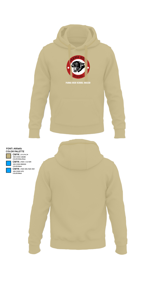 Hoodie, Parma High School Soccer, Women's Soccer, Teamtime, Team time, sublimation, custom sports apparel, team uniforms, spirit wear, spiritwear, sports uniforms, custom shirts, team store, custom team store, fundraiser sports, apparel fundraiser