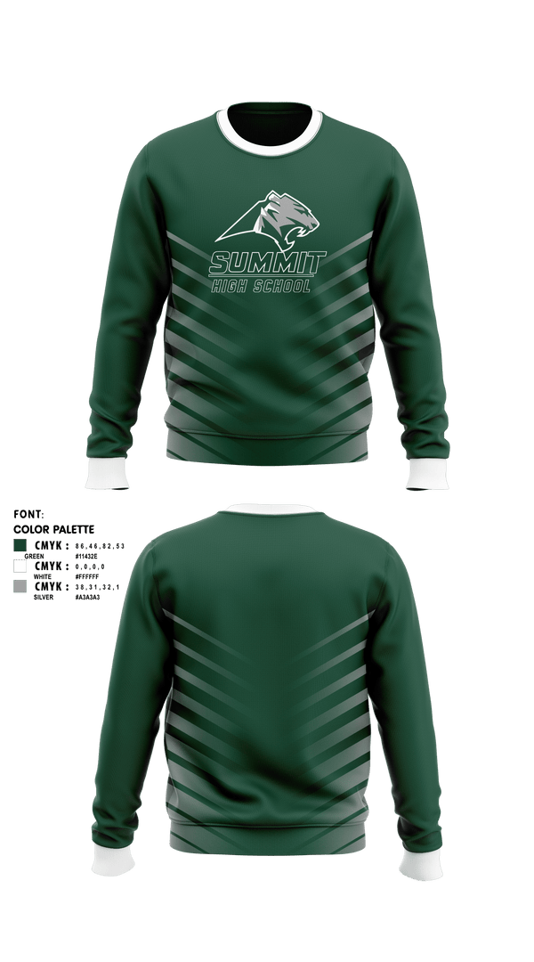 Crew Neck Sweatshirt, Summit High School Volleyball, Women's Volleyball, Teamtime, Team time, sublimation, custom sports apparel, team uniforms, spirit wear, spiritwear, sports uniforms, custom shirts, team store, custom team store, fundraiser sports, apparel fundraiser