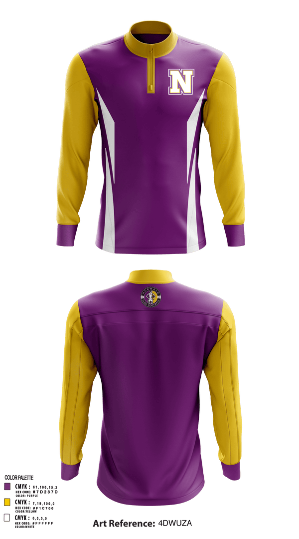 Quarter Zip Jacket, Norwalk Girls Flag Football, Football, Teamtime, Team time, sublimation, custom sports apparel, team uniforms, spirit wear, spiritwear, sports uniforms, custom shirts, team store, custom team store, fundraiser sports, apparel fundraiser