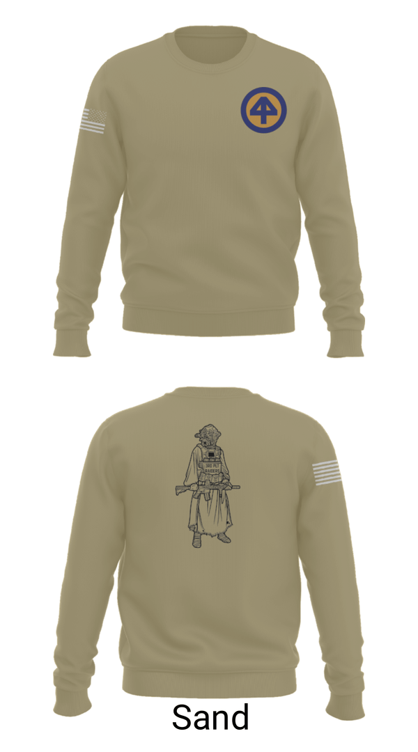 Crew Neck Sweatshirt, A Co 1/1-114thA Co 1-114th INF, Army, Teamtime, Team time, sublimation, custom sports apparel, team uniforms, spirit wear, spiritwear, sports uniforms, custom shirts, team store, custom team store, fundraiser sports, apparel fundraiser