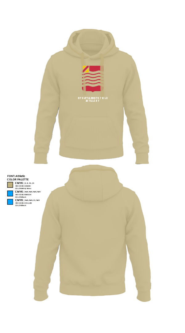 Hoodie, 1st Battalion 15th Field Artillery, Army, Teamtime, Team time, sublimation, custom sports apparel, team uniforms, spirit wear, spiritwear, sports uniforms, custom shirts, team store, custom team store, fundraiser sports, apparel fundraiser