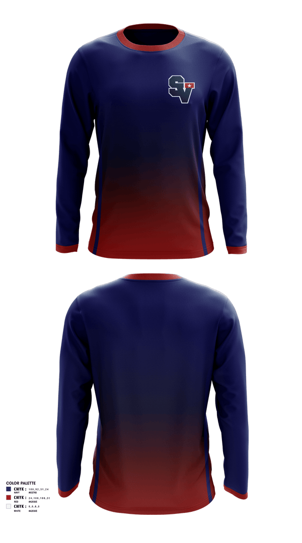 Long Sleeve Performance Shirt, Smithson Valley Youth Football, Football, Teamtime, Team time, sublimation, custom sports apparel, team uniforms, spirit wear, spiritwear, sports uniforms, custom shirts, team store, custom team store, fundraiser sports, apparel fundraiser