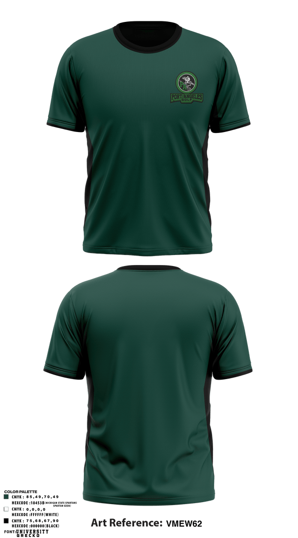 Short Sleeve Performance Shirt, Port Angeles Golf, Golf, Teamtime, Team time, sublimation, custom sports apparel, team uniforms, spirit wear, spiritwear, sports uniforms, custom shirts, team store, custom team store, fundraiser sports, apparel fundraiser