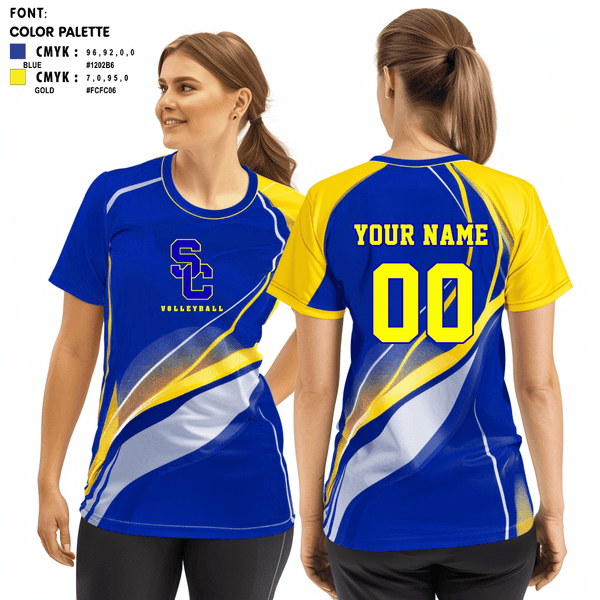 Women's Short Sleeve Vneck Shirt, Scott City R-1 High School Volleyball, Women's Volleyball, Teamtime, Team time, sublimation, custom sports apparel, team uniforms, spirit wear, spiritwear, sports uniforms, custom shirts, team store, custom team store, fundraiser sports, apparel fundraiser