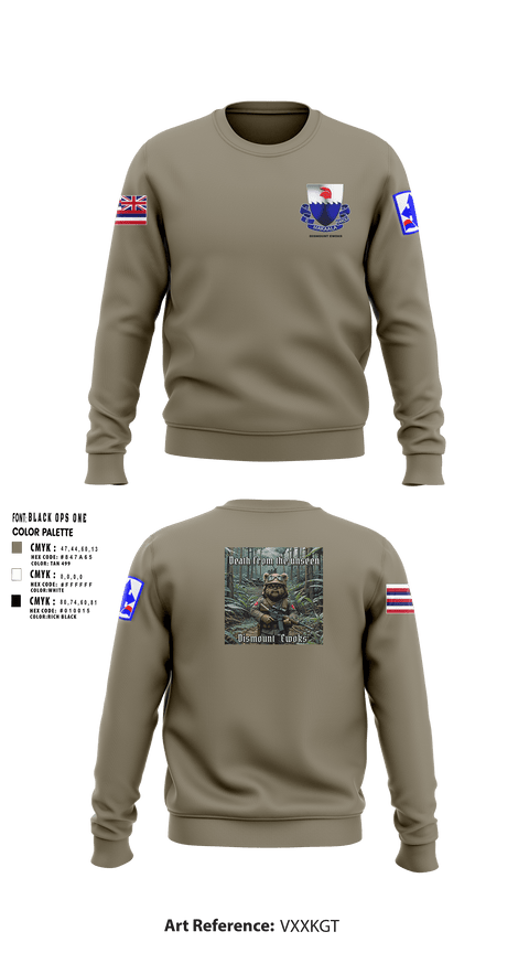 Crew Neck Sweatshirt, 3rd PLT Bad Boys3rd PLT Bad Boys3rd PLT Bad BoysDismount Ewoks, , Teamtime, Team time, sublimation, custom sports apparel, team uniforms, spirit wear, spiritwear, sports uniforms, custom shirts, team store, custom team store, fundraiser sports, apparel fundraiser