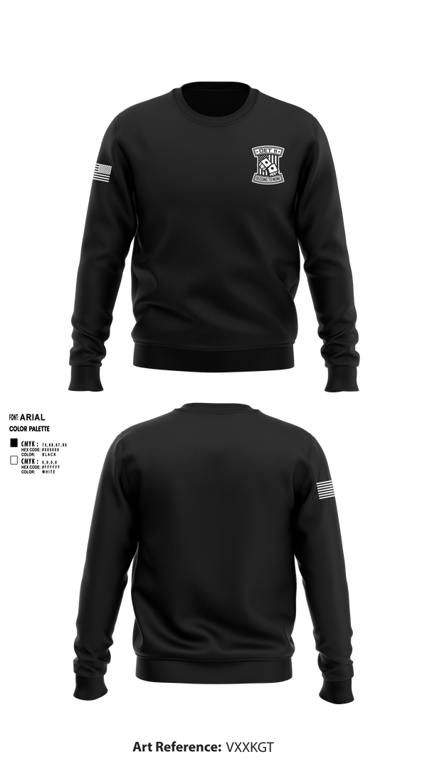 Crew Neck Sweatshirt, DET2, National Guard, Teamtime, Team time, sublimation, custom sports apparel, team uniforms, spirit wear, spiritwear, sports uniforms, custom shirts, team store, custom team store, fundraiser sports, apparel fundraiser