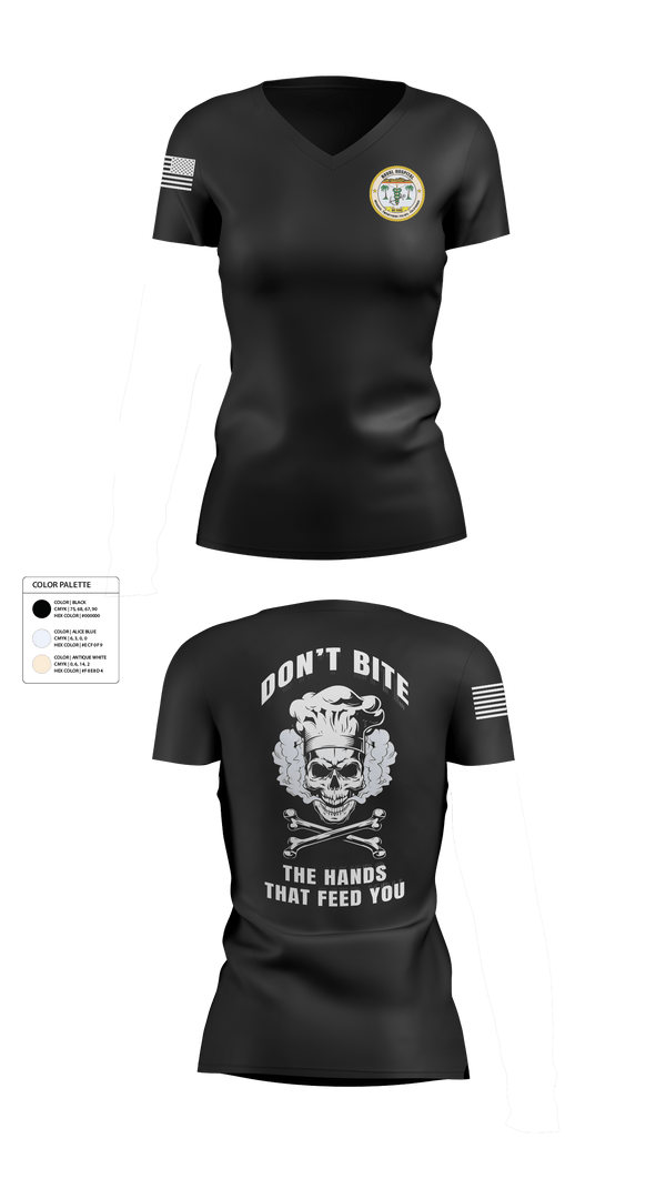 Women's Short Sleeve Vneck Shirt, NMRTC 29 PALMS, Navy, Teamtime, Team time, sublimation, custom sports apparel, team uniforms, spirit wear, spiritwear, sports uniforms, custom shirts, team store, custom team store, fundraiser sports, apparel fundraiser