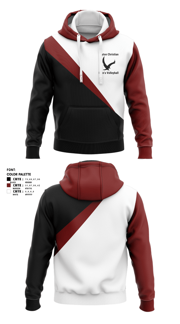 Hoodie, Eagles, Men's Volleyball, Teamtime, Team time, sublimation, custom sports apparel, team uniforms, spirit wear, spiritwear, sports uniforms, custom shirts, team store, custom team store, fundraiser sports, apparel fundraiser