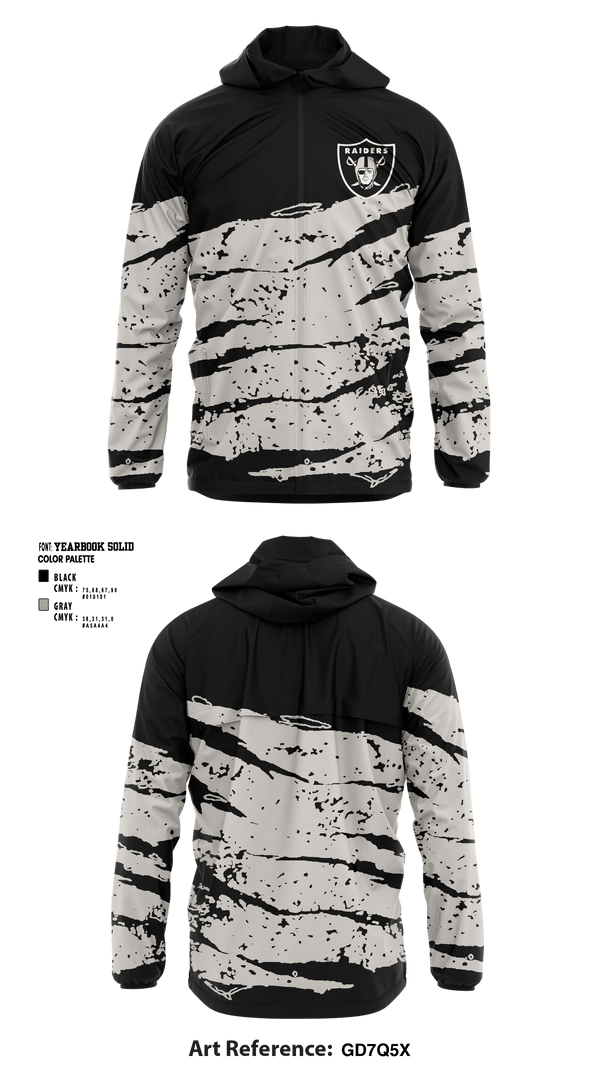 Windbreaker, Drexel Hill Raiders, Spirit Store, Teamtime, Team time, sublimation, custom sports apparel, team uniforms, spirit wear, spiritwear, sports uniforms, custom shirts, team store, custom team store, fundraiser sports, apparel fundraiser