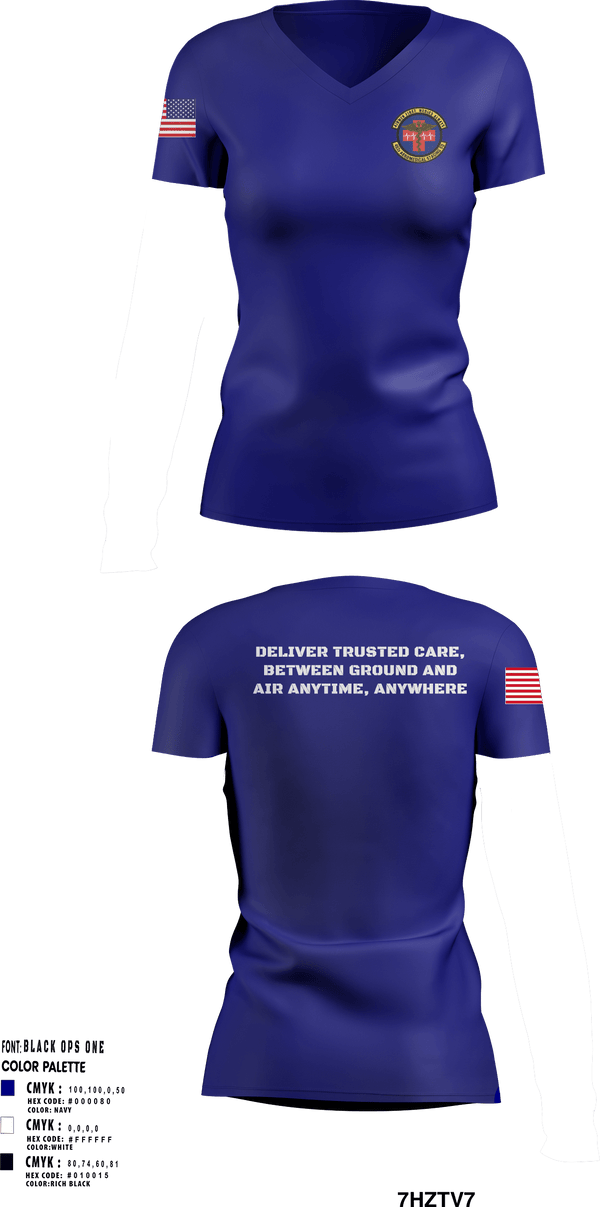 Women's Short Sleeve Vneck Shirt, 452d Aeromedical Staging Squadron, Air Force, Teamtime, Team time, sublimation, custom sports apparel, team uniforms, spirit wear, spiritwear, sports uniforms, custom shirts, team store, custom team store, fundraiser sports, apparel fundraiser
