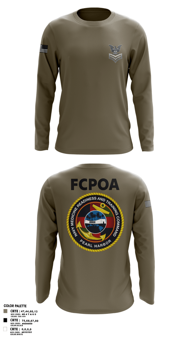 Long Sleeve Performance Shirt, NMRTC-PH FCPOA, Navy, Teamtime, Team time, sublimation, custom sports apparel, team uniforms, spirit wear, spiritwear, sports uniforms, custom shirts, team store, custom team store, fundraiser sports, apparel fundraiser