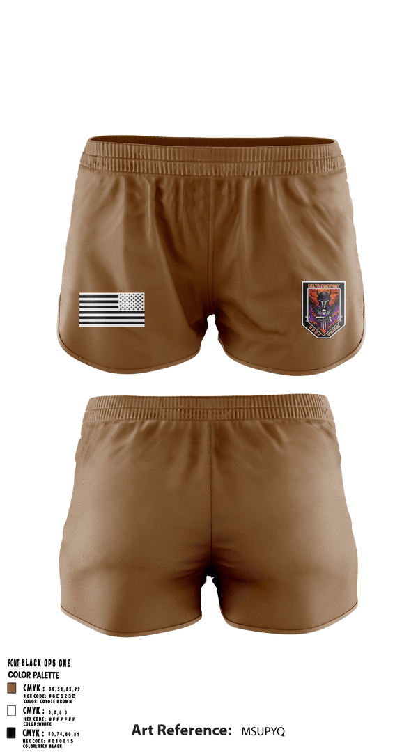 Ranger Panties, Delta Co, 2-13th AVN REGT_CADRE, Army, Teamtime, Team time, sublimation, custom sports apparel, team uniforms, spirit wear, spiritwear, sports uniforms, custom shirts, team store, custom team store, fundraiser sports, apparel fundraiser