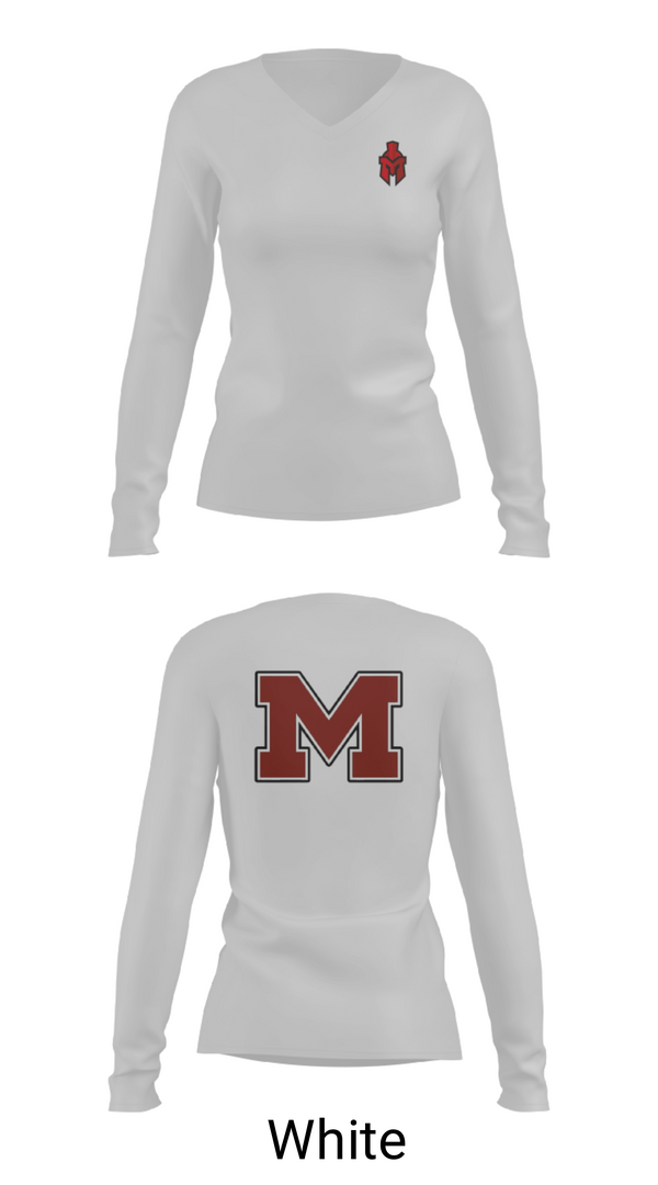 Women's Long Sleeve Vneck Shirt, Redmen, Spirit Store, Teamtime, Team time, sublimation, custom sports apparel, team uniforms, spirit wear, spiritwear, sports uniforms, custom shirts, team store, custom team store, fundraiser sports, apparel fundraiser